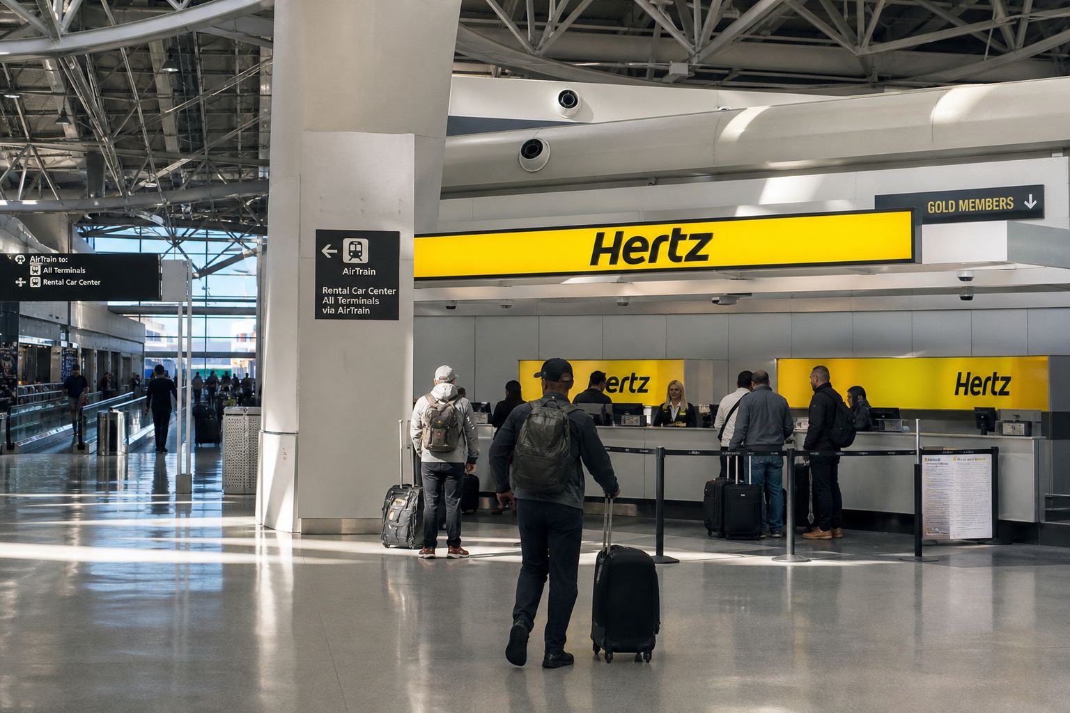 SFO Hertz 租车中心