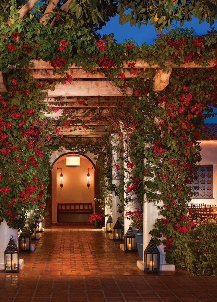 La Quinta Resort 度假村入口与棕榈树庭院